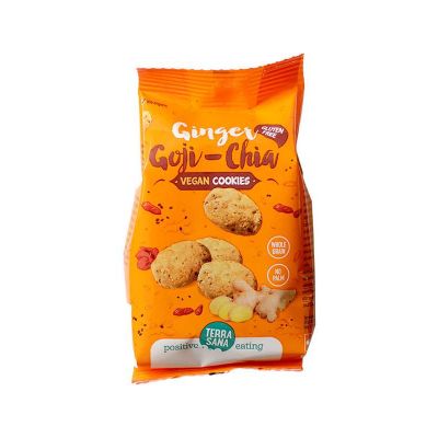 Gember-goji-chia Koekjes van TerraSana, 6 x 150 g